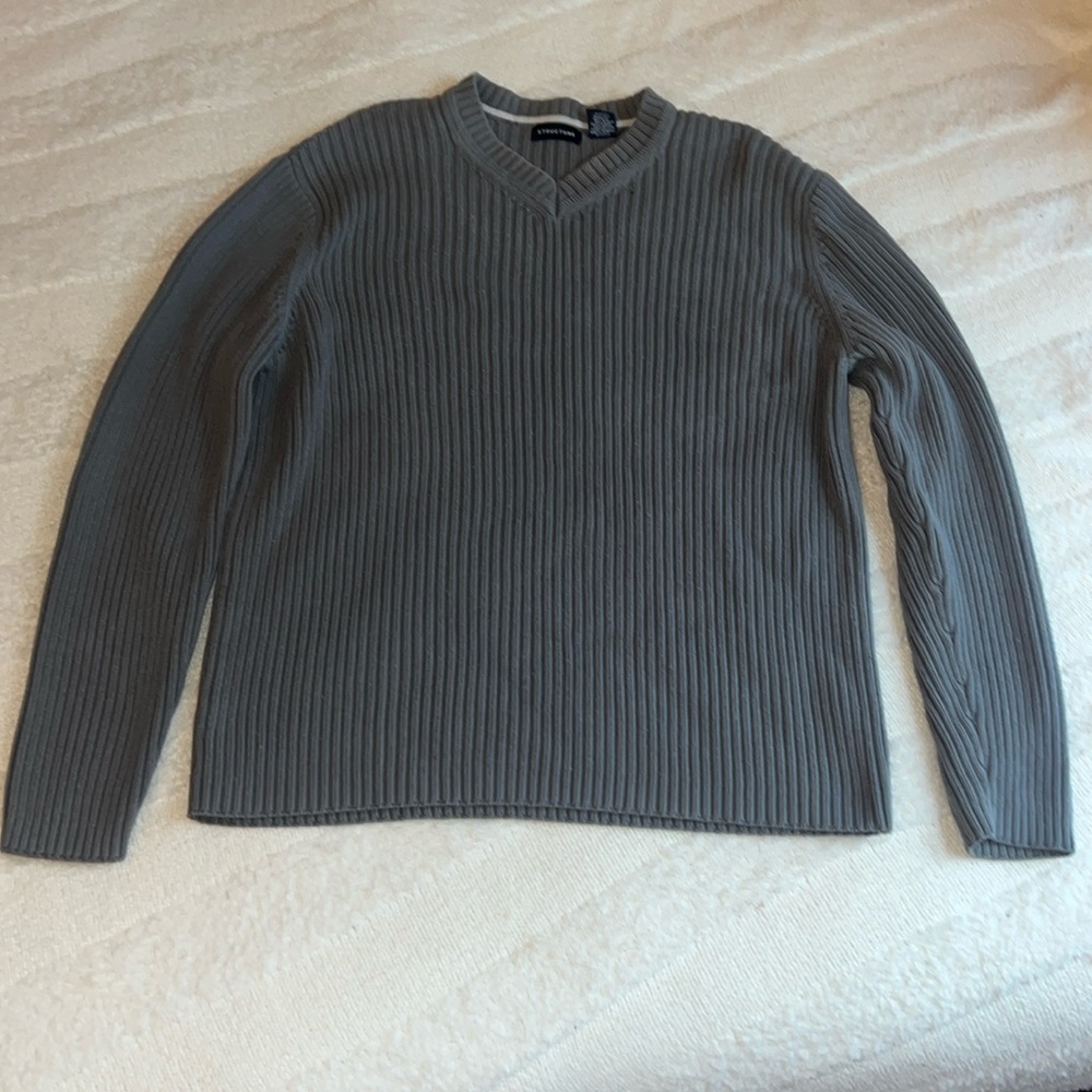 Structure men’s sweater, Size Large, Grey